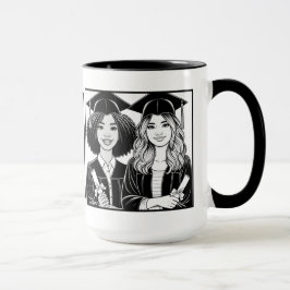 Taza Mejor Mug de dos tonos de graduación de amigos