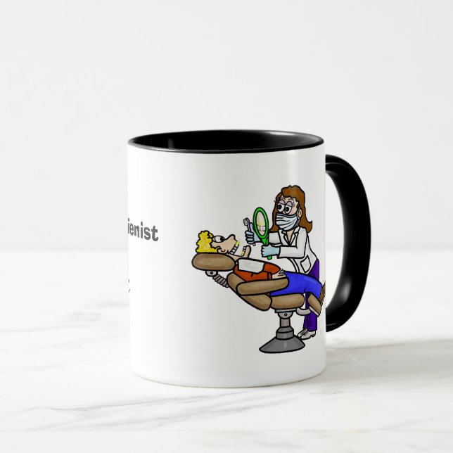 Taza Mejor Mug de Higienista Dental (Anverso derecho)