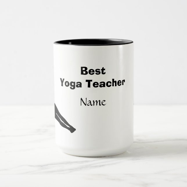 Taza Mejor Mug de profesores de yoga (Centro)