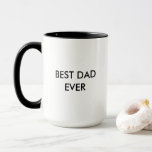 Taza Mejor Mug Regalo del Día del Padre<br><div class="desc">Una taza de regalo moderna y minimalista del Día del Mejor Papá Nunca Padre hace un gran regalo para el Día del Padre o cualquier día. Esta gran taza seguramente se convertirá en su taza de café matutina favorita.</div>