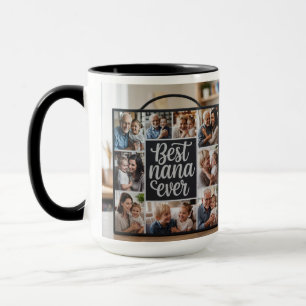 Taza Mejor Nana jamás Collage de fotos personalizado Mu
