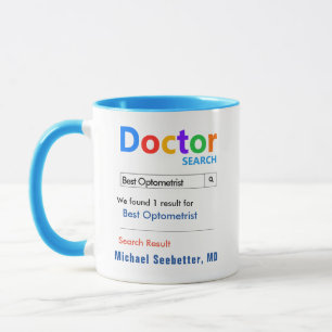 Taza Mejor Optometrista Personalizado divertido