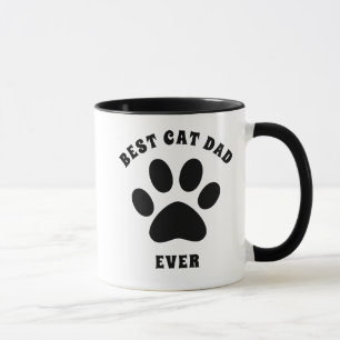 Taza Mejor papa de gato jamás Personalizado texto perso