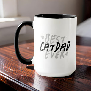 Taza Mejor Papá de Gatos de Todos los Tiempos Moderno G