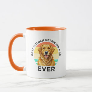 Taza Mejor papá de Golden Retriever de todos los tiempo