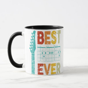 Taza Mejor papá de guitarra de todos los tiempos acorde