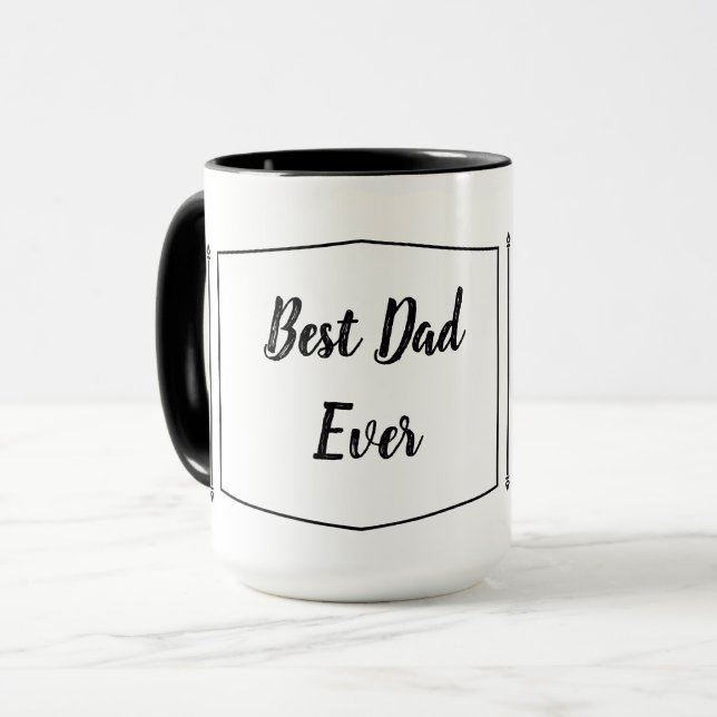 Taza Mejor papá de todos - mensaje personalizado dos to (Anverso izquierdo)
