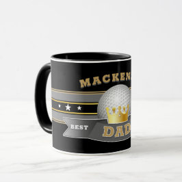 Taza Mejor PAPÁ del mundo BOLAS de GOLF