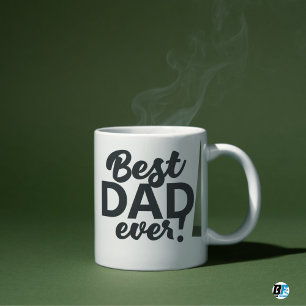Taza Mejor Papá del Mundo Foto Moderna Día del Padre