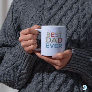 Taza Mejor Papá del Mundo Foto Moderna Día del Padre