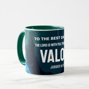 Taza Mejor Papá del Mundo HOMBRE VALIENTE DE VALOR Cris