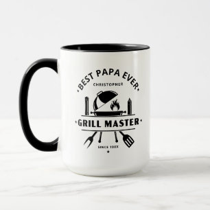 Taza Mejor Papá del Mundo Maestro de la Parrilla   Nomb