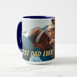 Taza Mejor Papá del Mundo Tarjeta de Foto Completa Plan