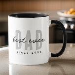 Taza Mejor Papá Desde El 20XX Moderno Mímico Preppy<br><div class="desc">Este diseño sencillo y moderno se compone de una tipografía de san serif.</div>