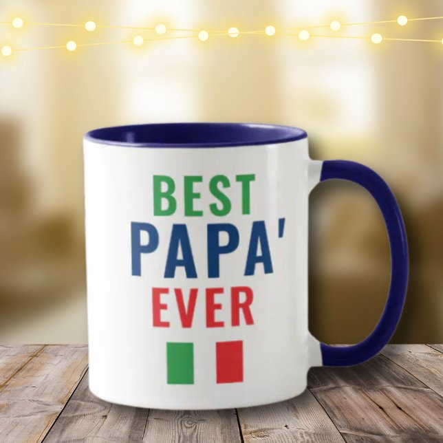 Taza Mejor Papá, Día del Padre Italiano (Subido por el creador)