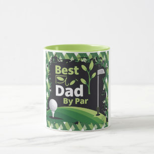 Taza Mejor Papá En El Diseño De Golf De Par
