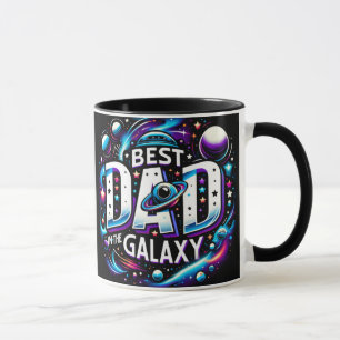 Taza Mejor Papá En El Encajado De Galaxy Mug