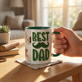 Taza Mejor Papá Foto Personalizada Regalo Día del Padre