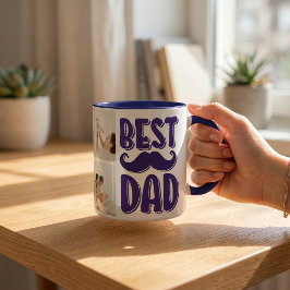 Taza Mejor Papá Foto Personalizada Regalo Día del Padre