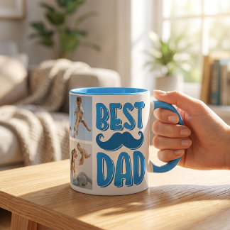 Taza Mejor Papá Foto Personalizada Regalo Día del Padre