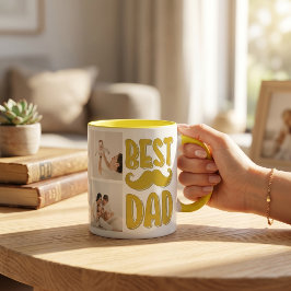Taza Mejor Papá Foto Personalizada Regalo Día del Padre