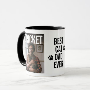 Taza Mejor Papá Gato del Mundo PhotoPop