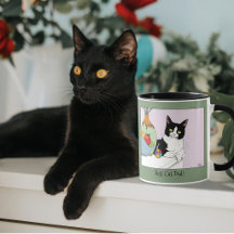 Mejor Papá Gato Gato Esmoquinado Lindo Día del Pad
