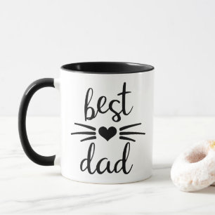 Taza Mejor Papá Gato Negro