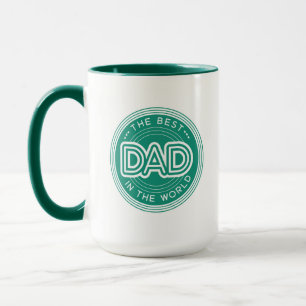 Taza Mejor Papá Moderno Verde Día del Padre