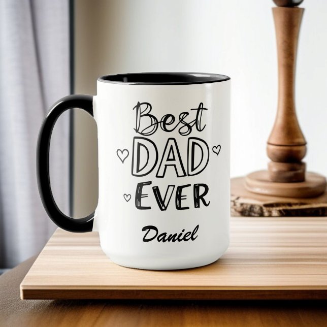 Taza Mejor Papá Nunca | Día del padre personalizado (Subido por el creador)