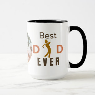 Taza Mejor Papá Nunca Golfer Femenino Día de la Familia