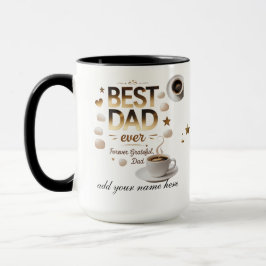 Taza Mejor Papá Nunca - Oro y Gratitud