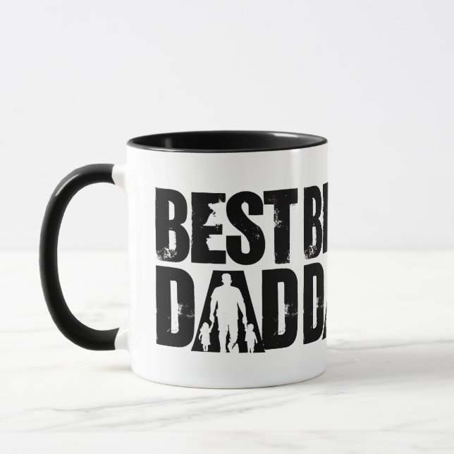 Taza Mejor Papá para Feliz Día de Papá (Izquierda)