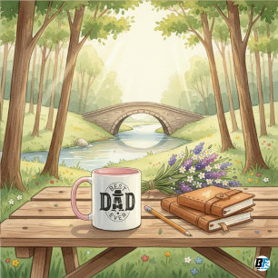 Taza Mejor Papá, Pegatina Especial del Día del Padre