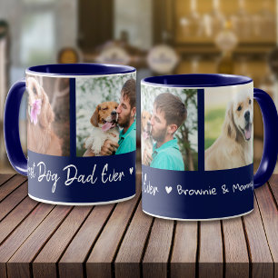 Taza Mejor Papá Perro del Mundo Mascota 3 Fotografía Co