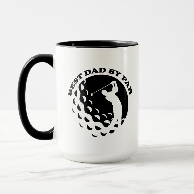 Taza Mejor Papá Por El Golf Moderno Par (Izquierda)