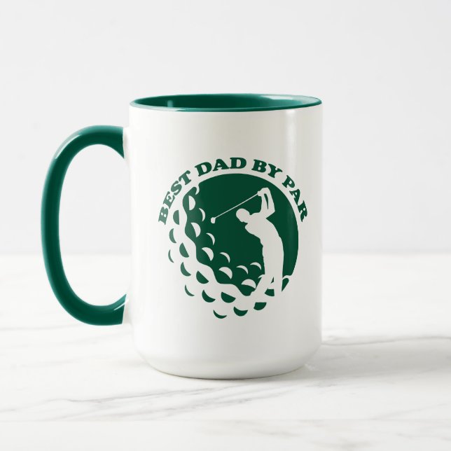 Taza Mejor Papá Por El Golf Moderno Par (Izquierda)