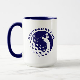 Taza Mejor Papá Por El Golf Moderno Par