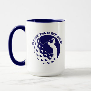 Taza Mejor Papá Por El Golf Moderno Par