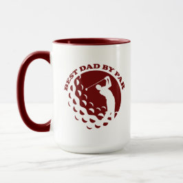 Taza Mejor Papá Por El Golf Moderno Par
