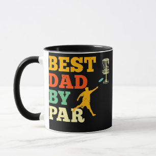 Taza Mejor Papa Por Par Disk Golf Lover Frisbee Golfing