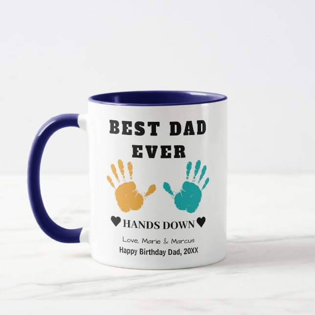 Taza Mejor Papá Que Nunca Manda Abajo Mug Cumpleaños (Izquierda)