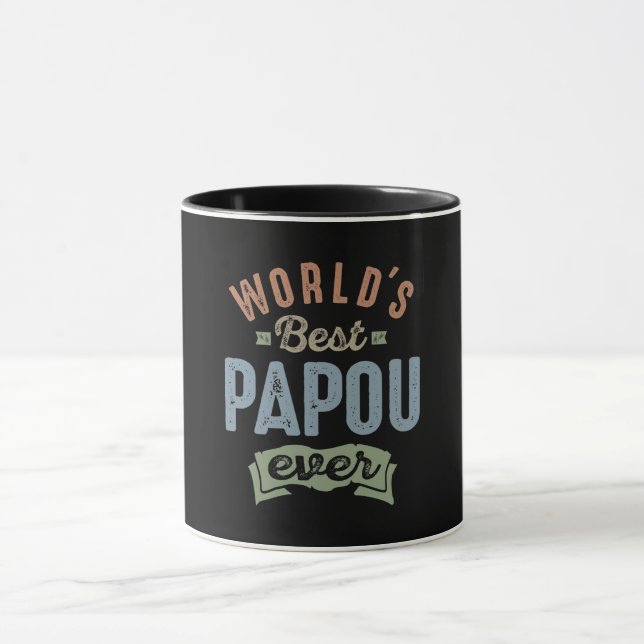 Taza Mejor Papou del Mundo (Centro)