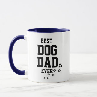 Taza Mejor Perro Papá Nunca Mug - Mascota Paws Coffee M
