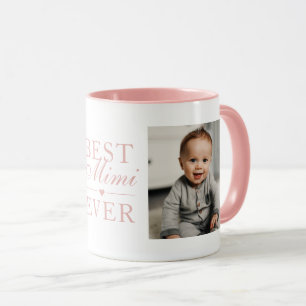 Taza Mejor Personalizado de cumpleaños rosado de Mimi j