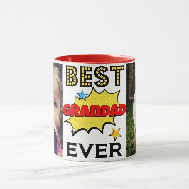 Taza Mejor Personalizado del abuelo. (Centro)
