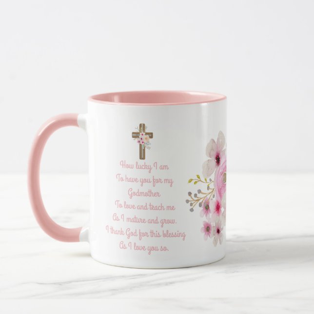 Taza Mejor POEMA DE GODMOTHER MUG del mundo, personaliz (Izquierda)