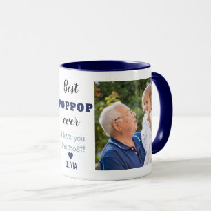 Taza Mejor Poppop que te quiera 2 Collages de fotos Azu