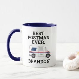 Taza Mejor Postman de Mail Truck Personal Mailman