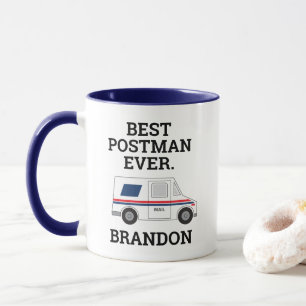 Taza Mejor Postman de Mail Truck Personal Mailman